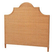 bali & pari Melanie Bohemian Light Honey Rattan Queen Size Standalone Headboard